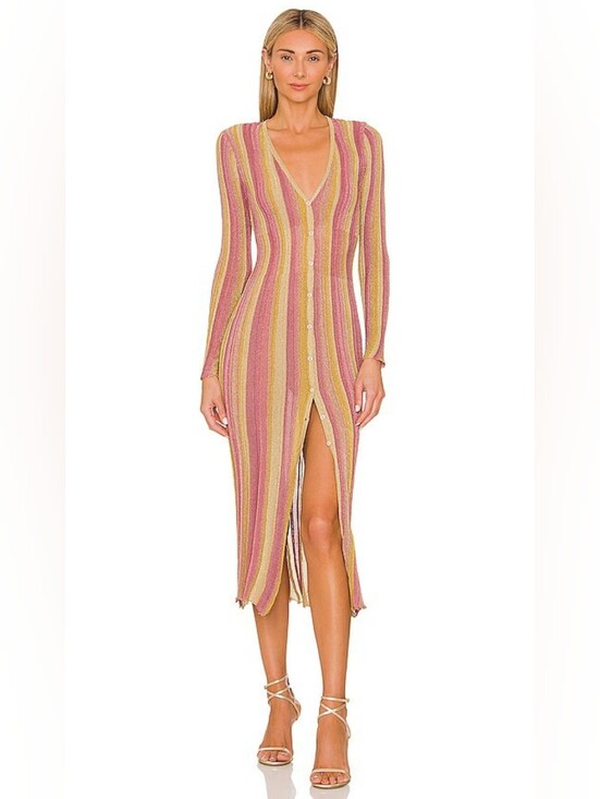 Misa Los Angeles Dresses & Skirts - Misa Los Angeles Rafael Dress In Pink Combo, Size Small
